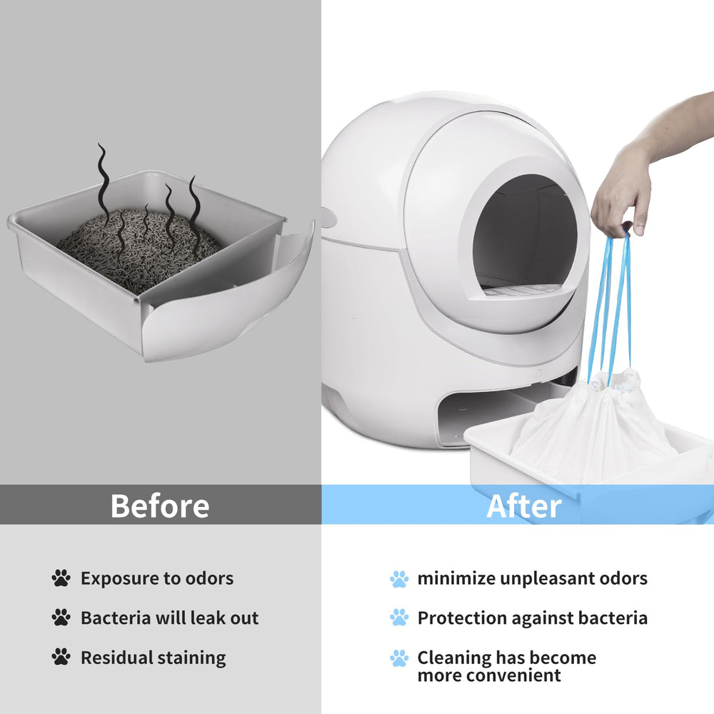 BCHARYA liner in neat bundle helps keep floors and litter area clean