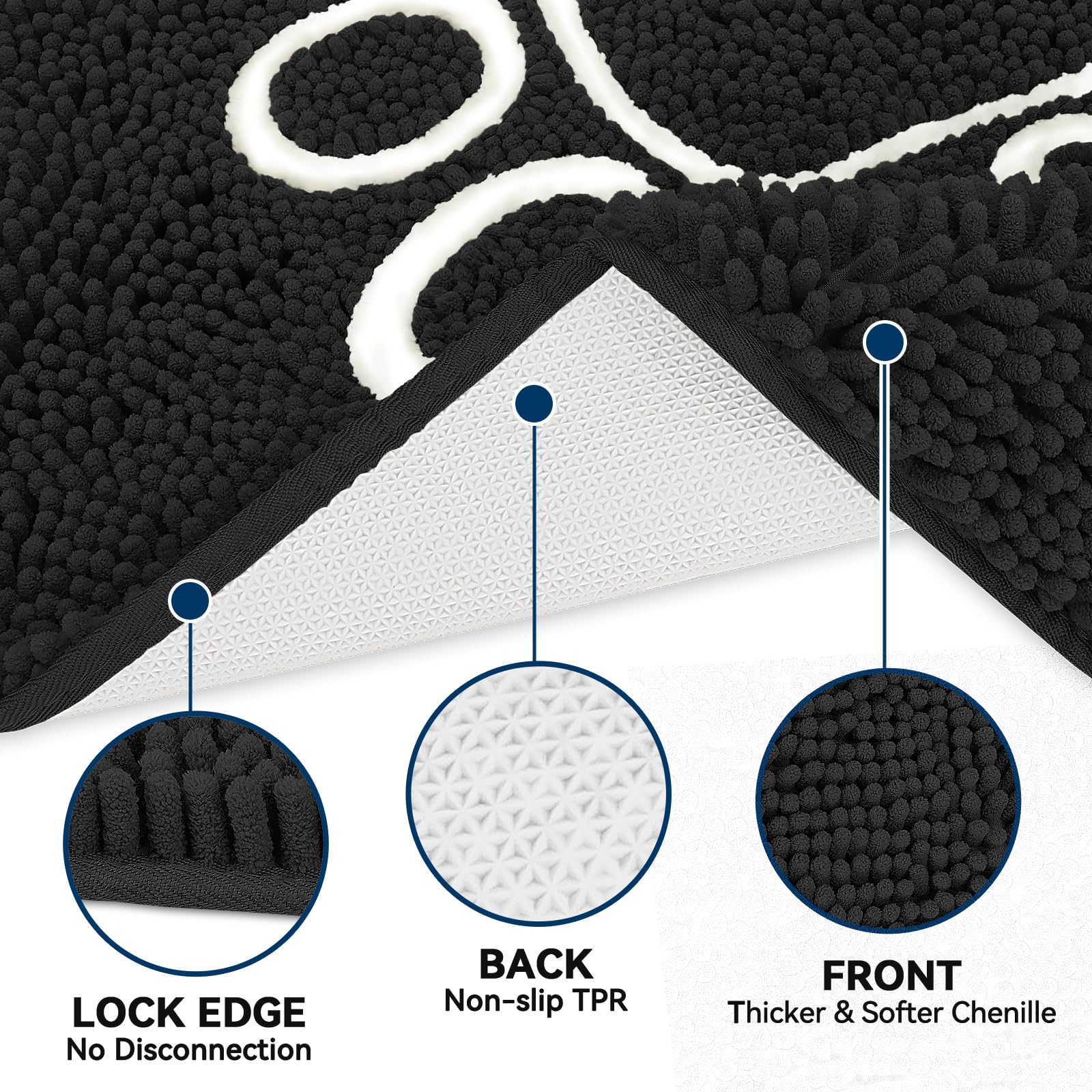 Bcoimo dog door mat in-use provides cozy resting space and moisture control.