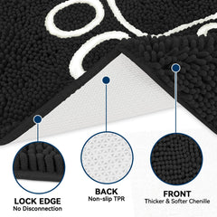 Bcoimo dog door mat in-use provides cozy resting space and moisture control.