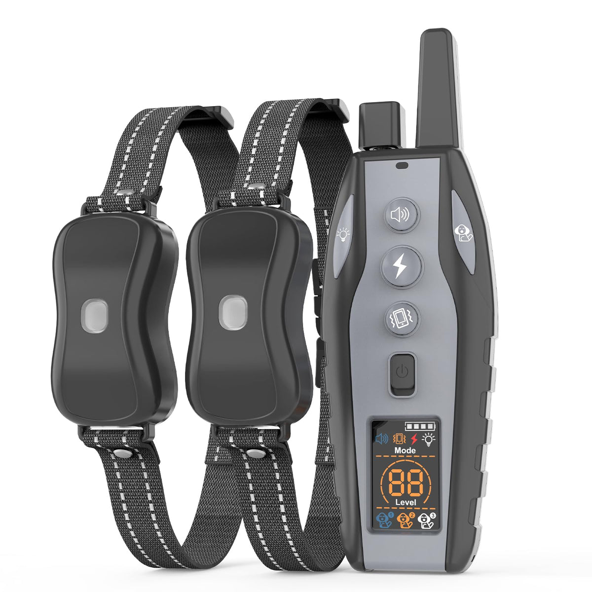 BCPETMY shock collar with color screen remote for precise training in diverse environments.