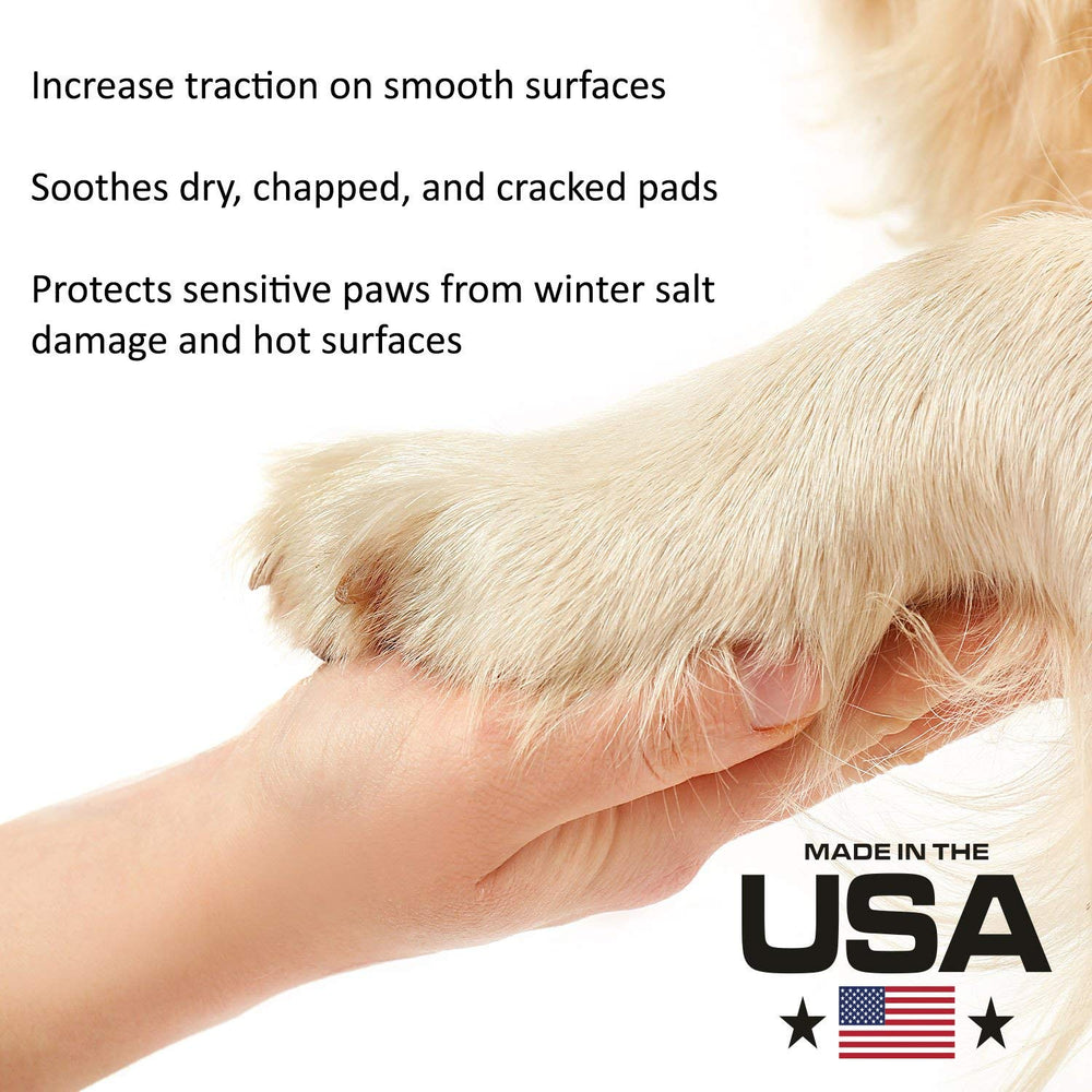 Beach & Dog Co Paw Grip shown on snow for winter traction.