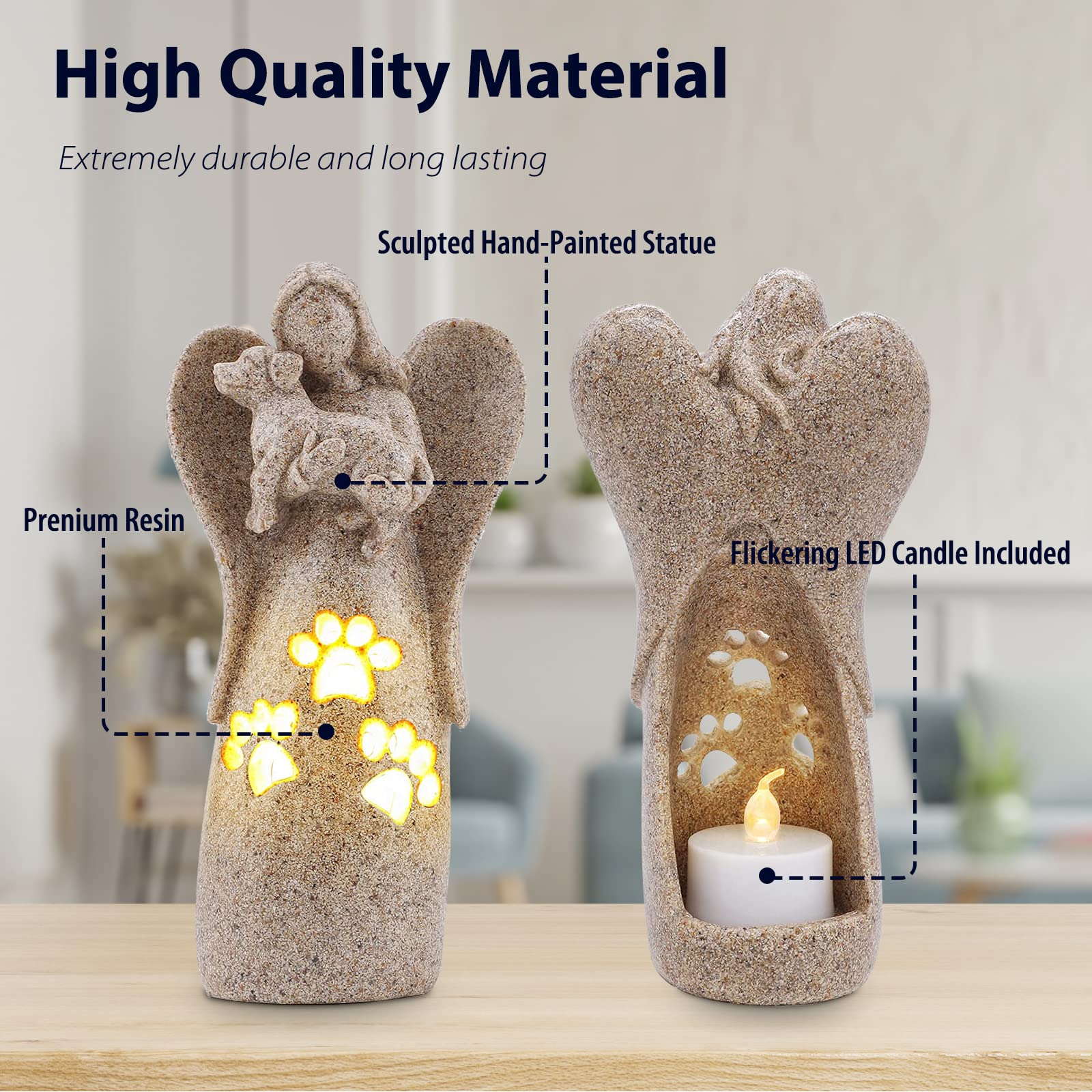 Bearae paw-hole light detail shows a soft glow emanating from the statue's paw-shaped opening