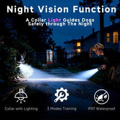 Beatails collar LED light visible at dawn or dusk