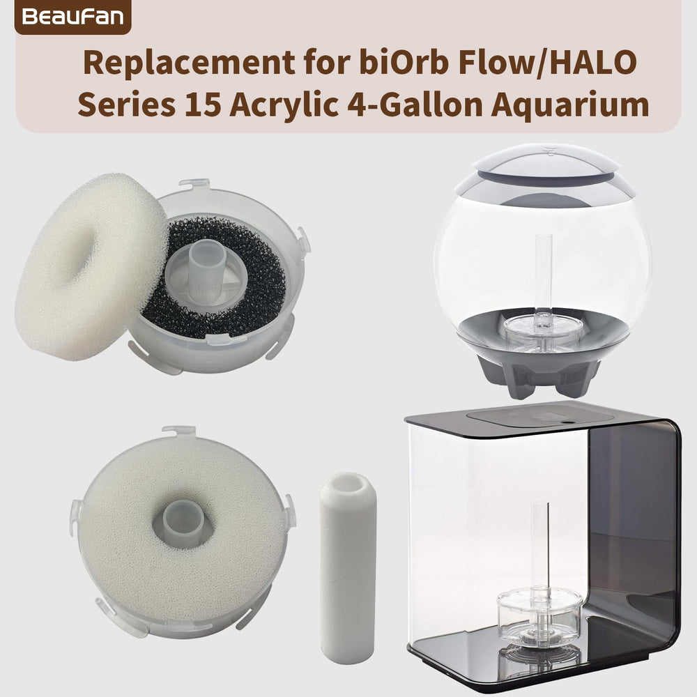 Beaufan Biorb foam filters 10-pack trap fine debris for clean water.