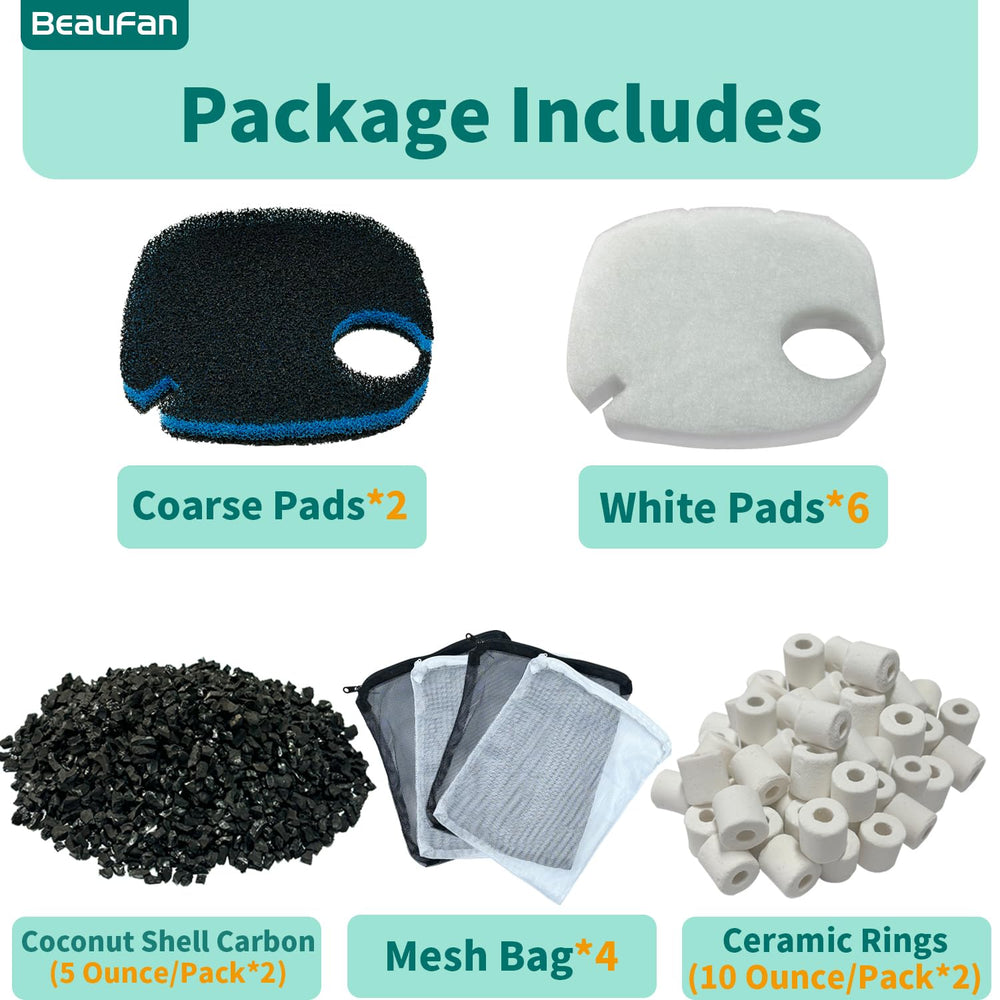 Beaufan coconut shell carbon refills remove impurities and odors.