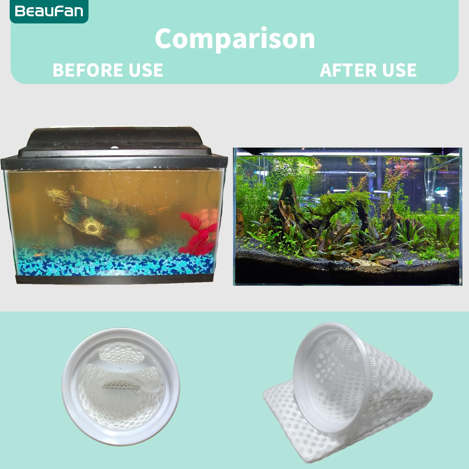 Beaufan filter sock compatible with Waterbox Marine X models
