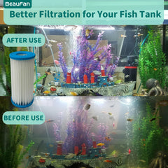 Beaufan ml90770-compatibility micron-cartridge set improves filter performance.