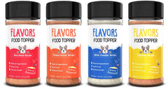Be Beaumont Basics Flavors pack bottles front view highlights four-jar gift set for picky eaters.