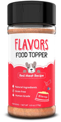 Beaumon t Basics Flavors red meat topper on dog bowl enhances mealtime flavor