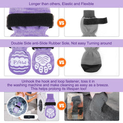 BEAUTYZOO adjustable belt on dog sock enabling snug and secure wear