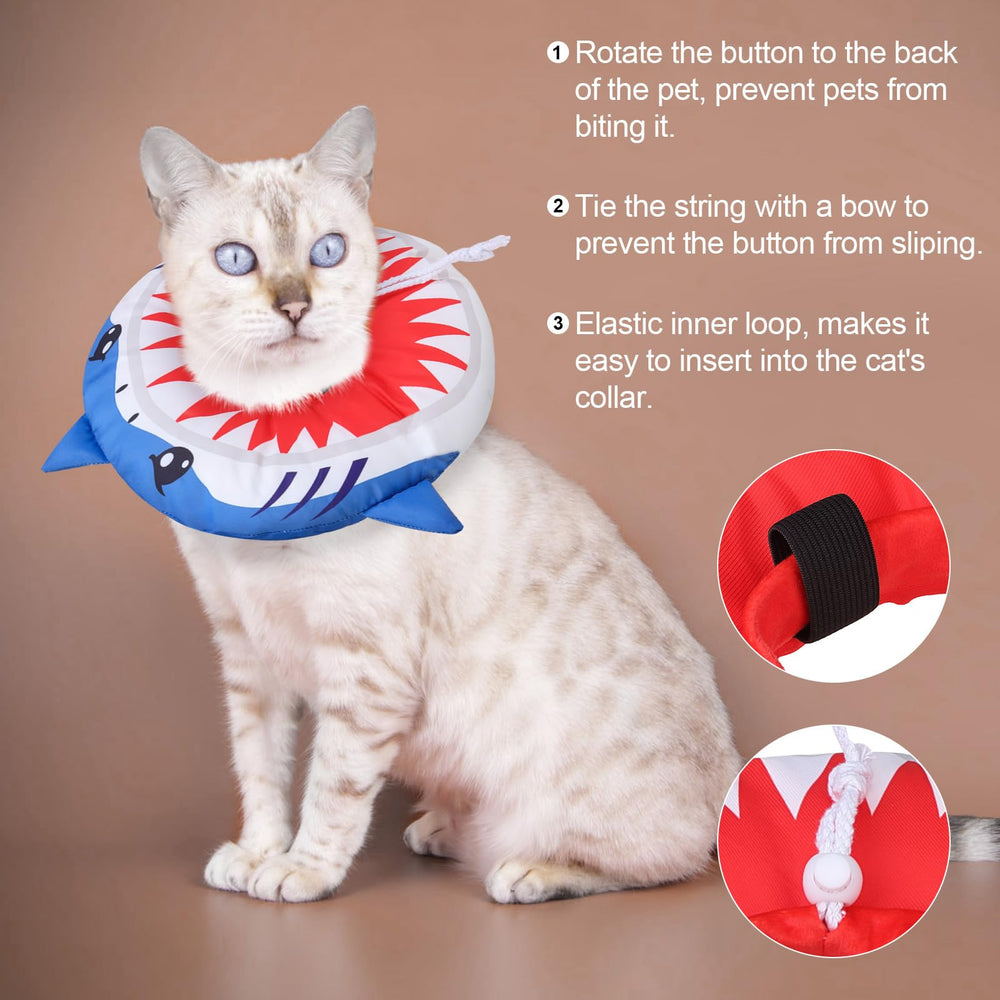 BEAUTYZOO cat cone collar suitable for cats under 12 lbs and small dogs.