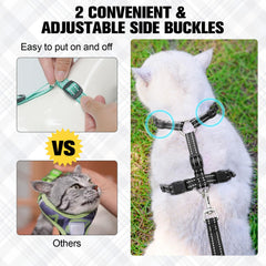 BEAUTYZOO five adjustable slides illustrate a snug fit for growing cats.