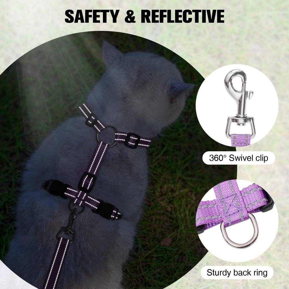 BEAUTYZOO cat harness size chart guides safe, comfortable fit for cats