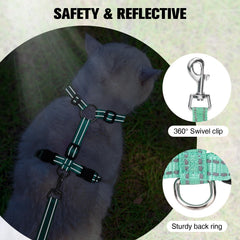 BEAUTYZOO cat leash 5-foot offers reliable control during daily adventures.