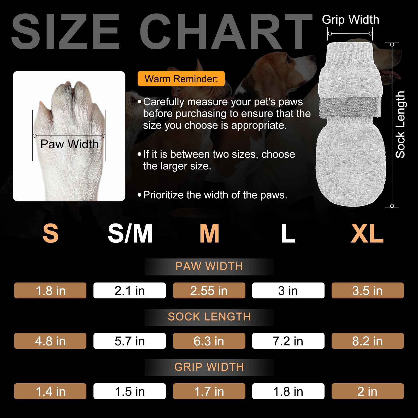 BEAUTYZOO cute fruit pattern on paw socks for stylish dogs