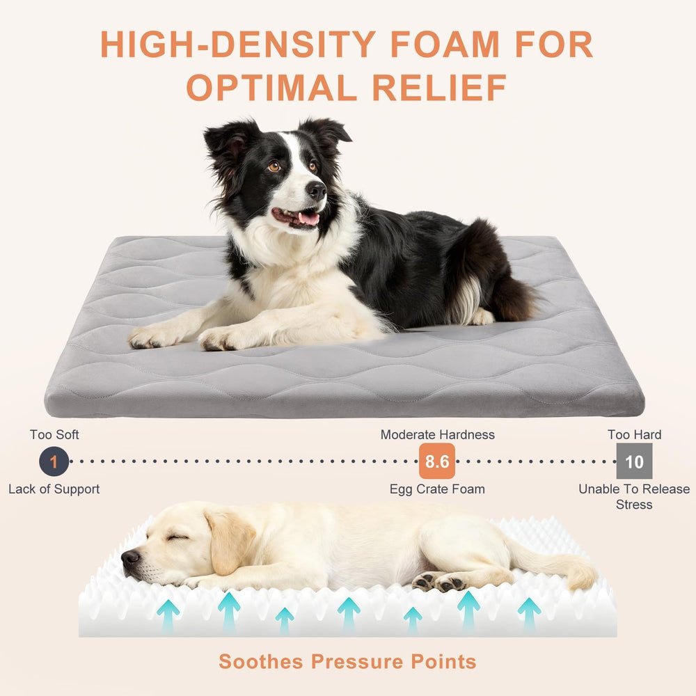 BeautyZoo Dog Crate Pad detachable cover for easy cleaning.
