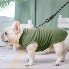 BEAUTYZOO dog fleece vest with D-rings highlights leash-ready design for safe outings.