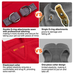 BEAUTYZOO Dog Fleece Vest fleece detail emphasizes soft insulating fabric