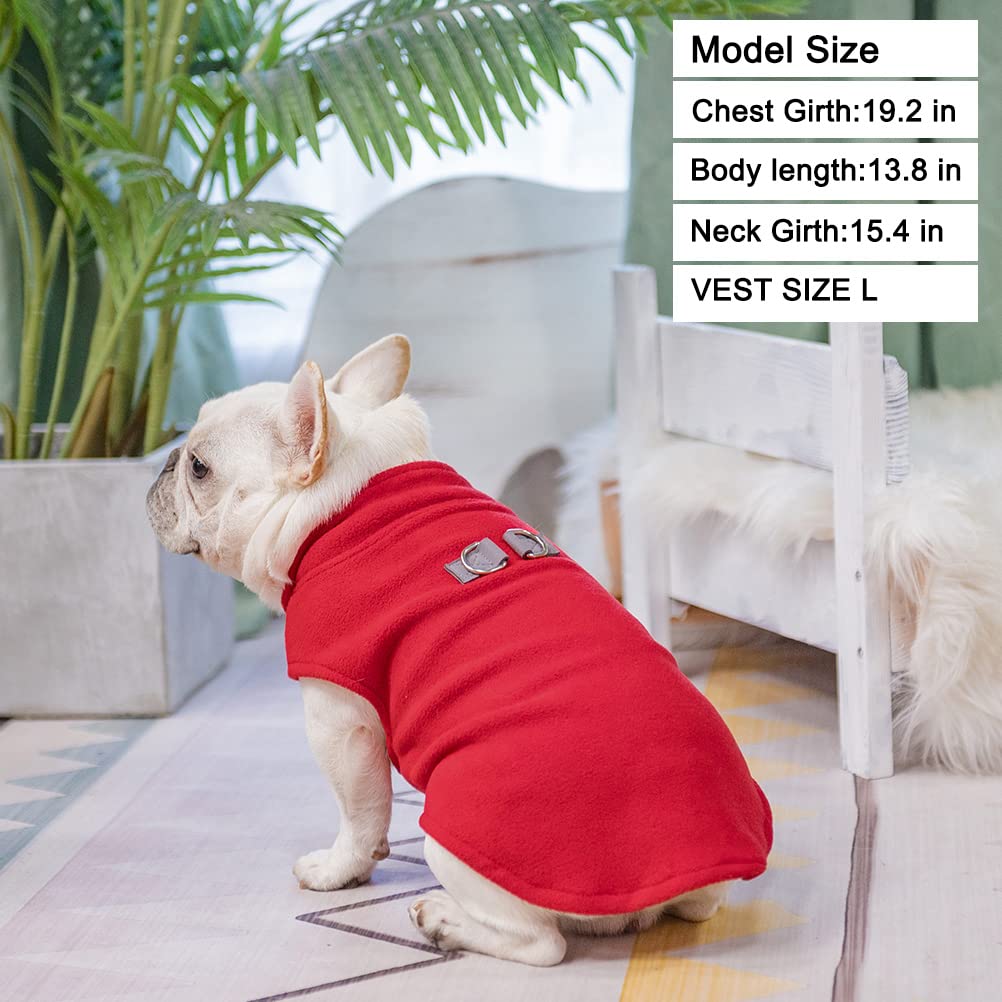 BEAUTYZOO Dog Fleece Vest machine washable fabric for quick cleanup