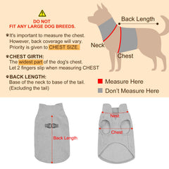 BEAUTYZOO size chart for XS-XL fit guidance for dogs.