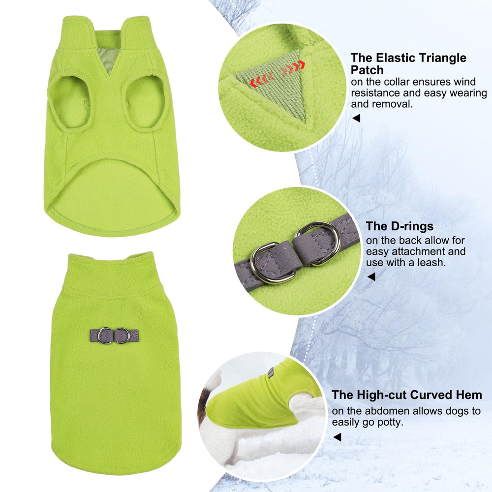 Beautyzoo dog fleece vest size guide helps find the right fit