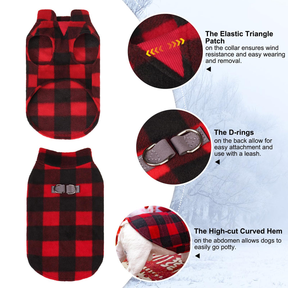 Beautyzoo dog fleece vest size S for small breeds readiness
