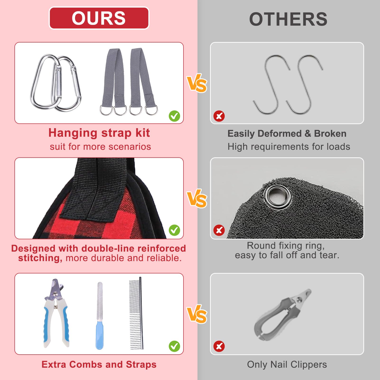 BEAUTYZOO dog-grooming-hammock-strap-adjustable provides a snug, versatile fit for many pets