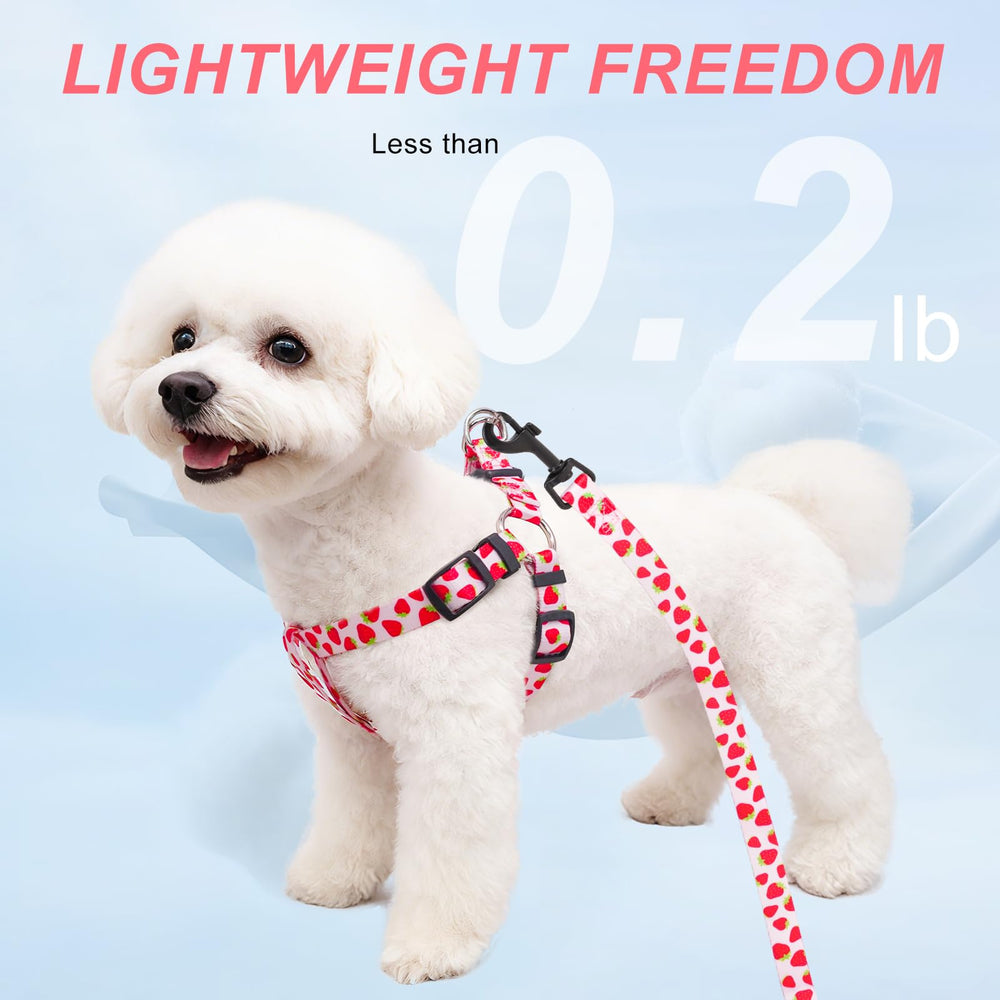 BEAUTYZOO dog harness pink XS bell shows visibility during outdoor walks