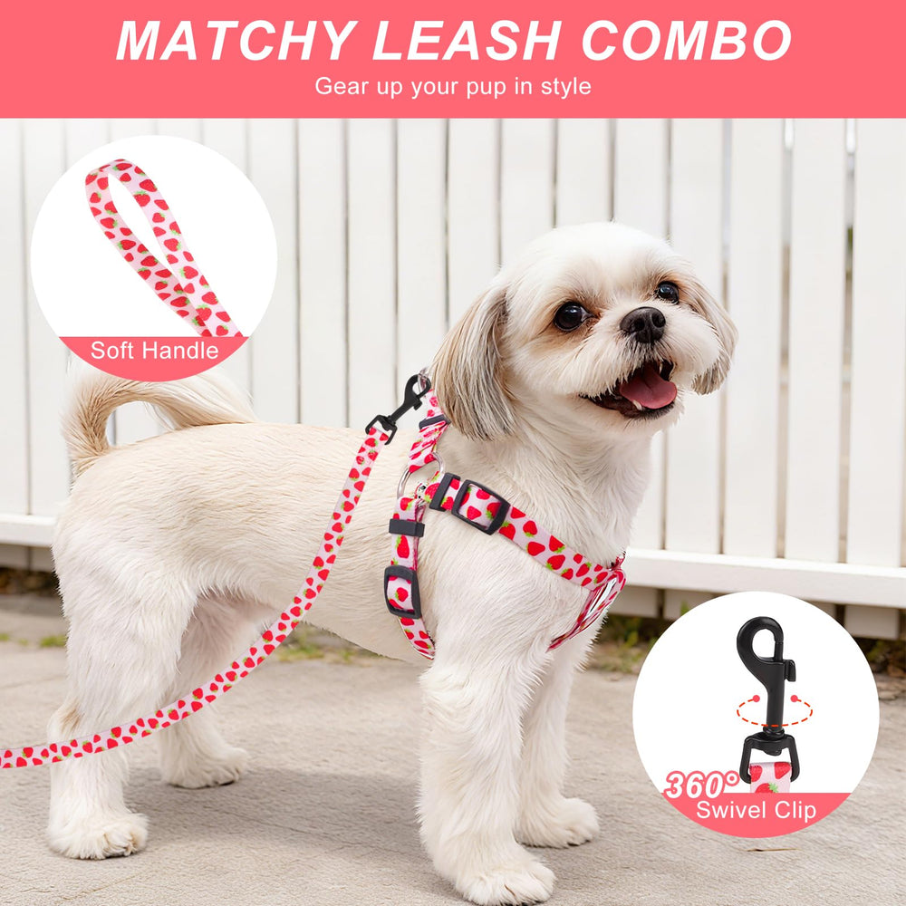 BEAUTYZOO dog harness pink XS chew-safe material with replacement policy
