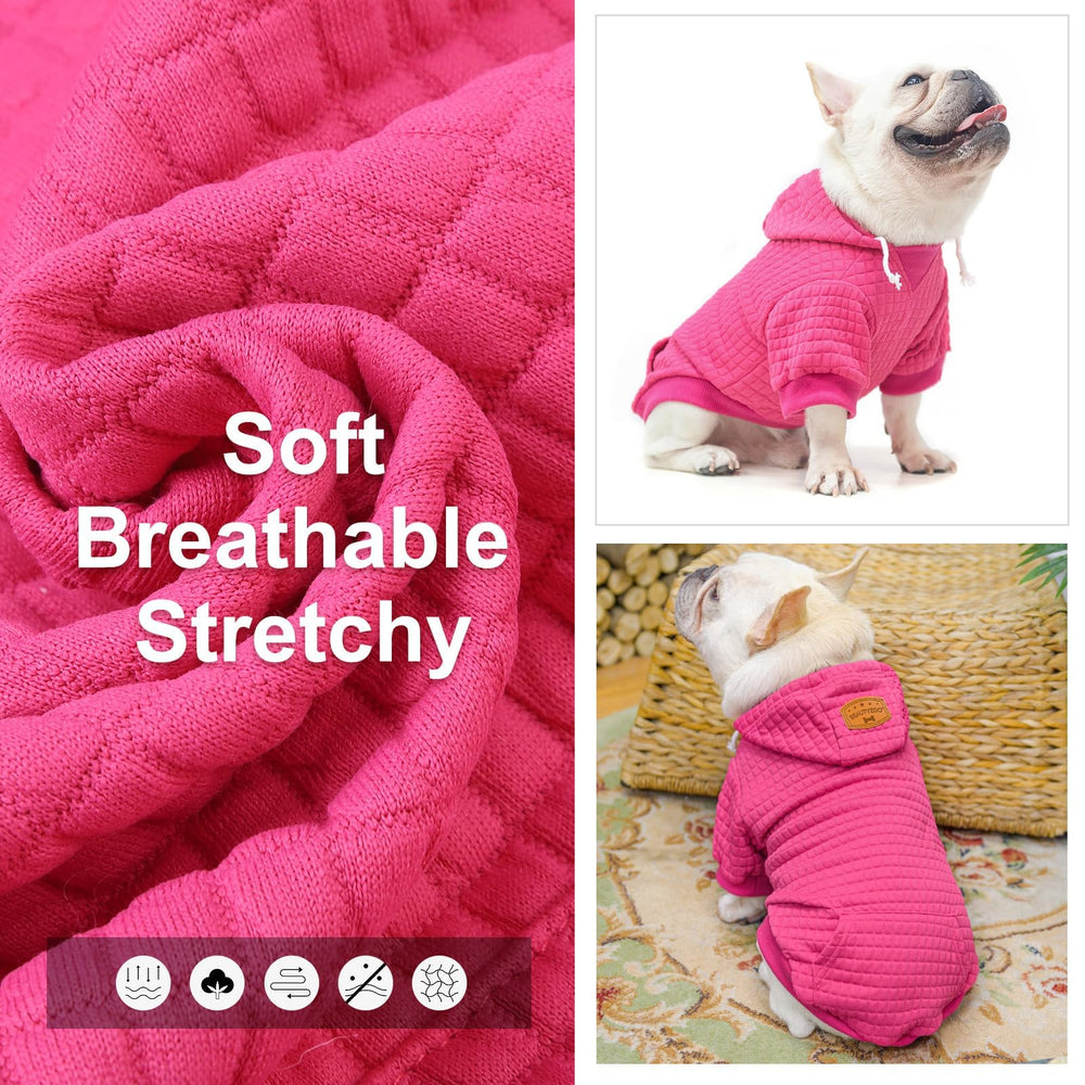BEAUTYZOO dog hoodie leash hole detail for secure daily walks.