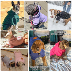 BEAUTYZOO dog hoodie three-piece hood with adjustable drawstring stays secure on chilly days.