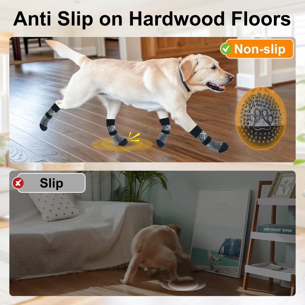 BEAUTYZOO dog socks color variety on display for daily wear