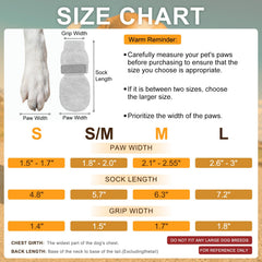 BEAUTYZOO Dog Socks non-slip grip area provides traction on slippery floors.