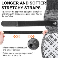 BEAUTYZOO Dog Socks assist paw licking prevention with a cozy barrier.