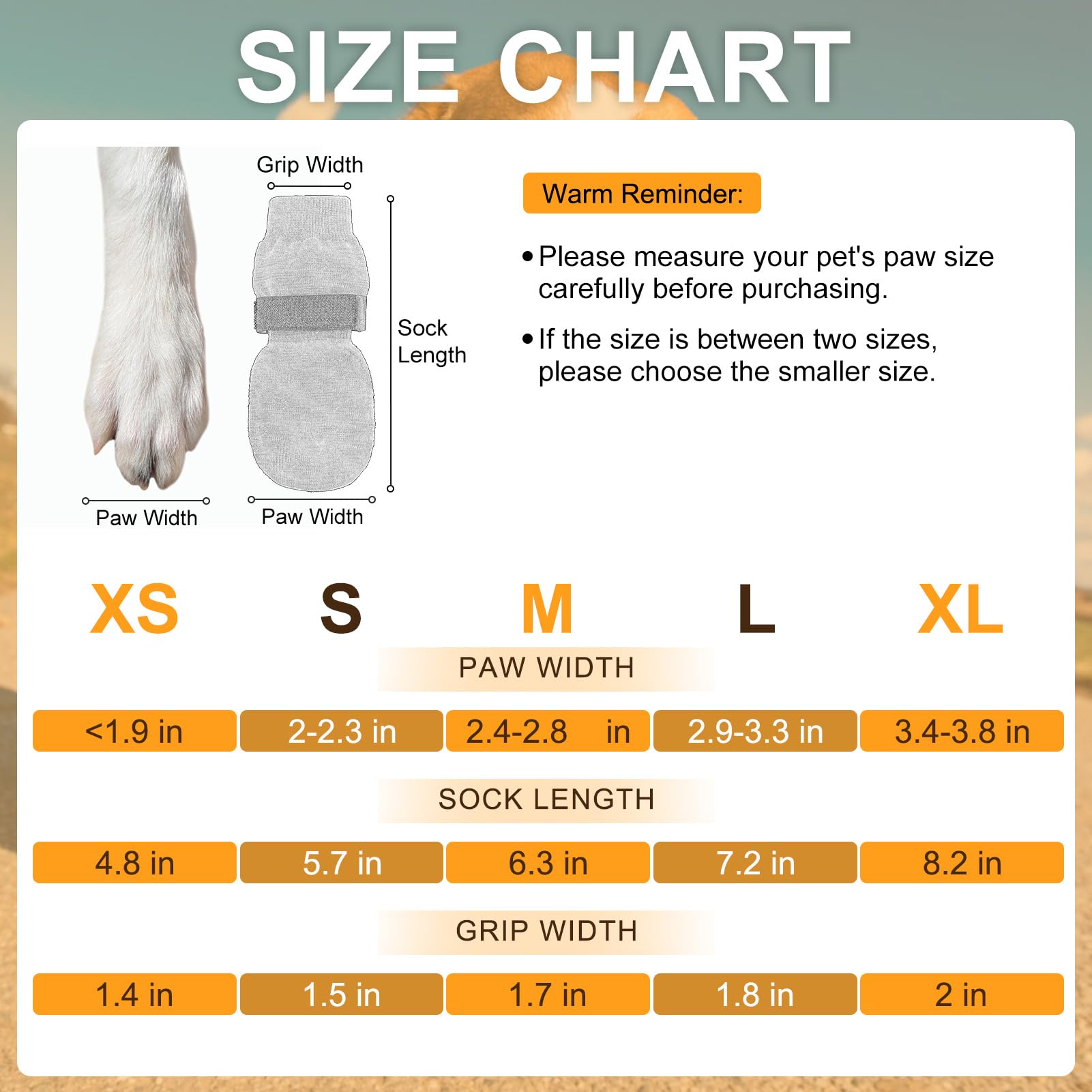 BEAUTYZOO dog socks paw-print traction for confident steps on wood and tile floors.