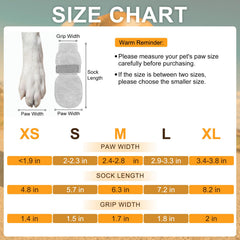 BEAUTYZOO dog socks paw-print traction for confident steps on wood and tile floors.