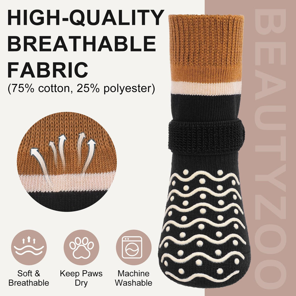Beautyzoo striped-dotted design adds style while supporting traction during play.