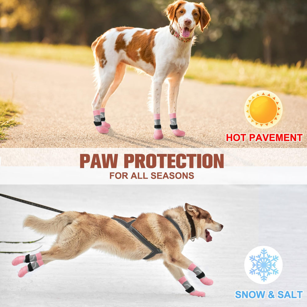 BEAUTYZOO dog socks come in a two-pair pack for value and convenience