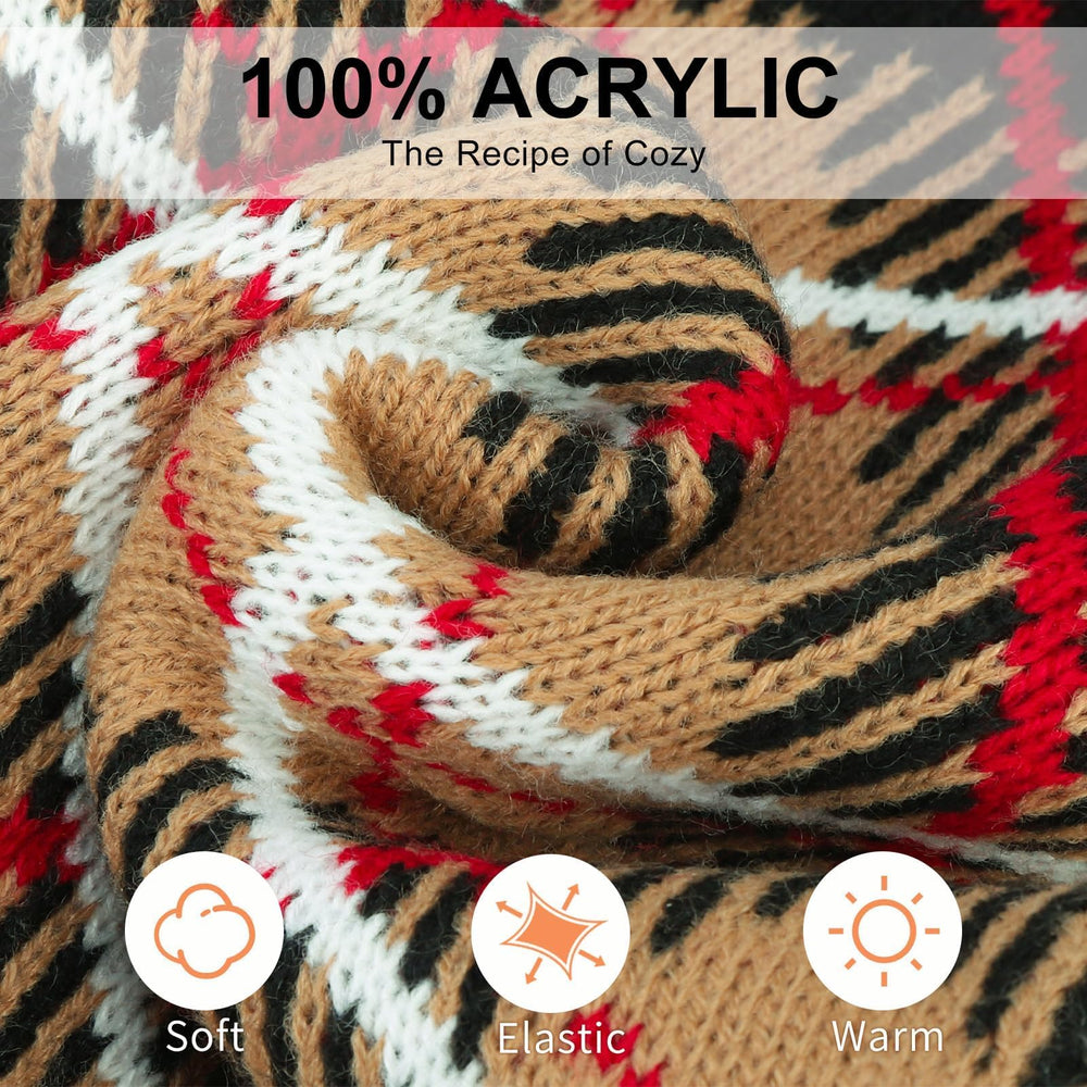 BEAUTYZOO dog sweater with back drawstring leash opening for easy outdoor walks.