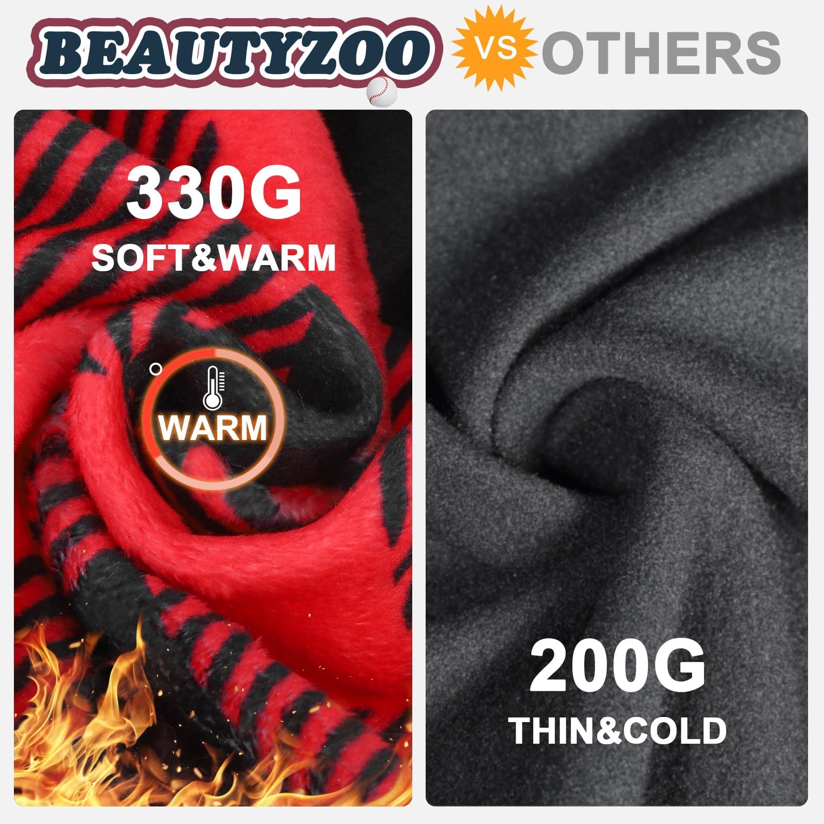 BEAUTYZOO dog sweater with V-neck leash-through feature for easy harnessing.