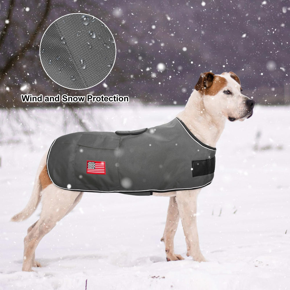 BEAUTYZOO dog winter coat inner rocker fabric delivers soft comfort against cold