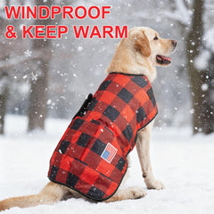 BEAUTYZOO dog winter coat chest 34-45in secure fit