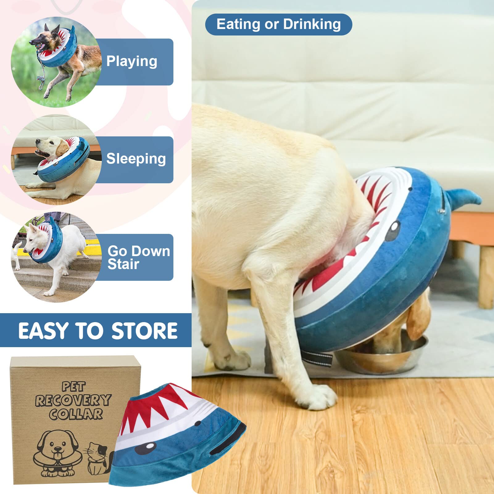 BEAUTYZOO donut neck collar on cat illustrates multi-species use and comfort.