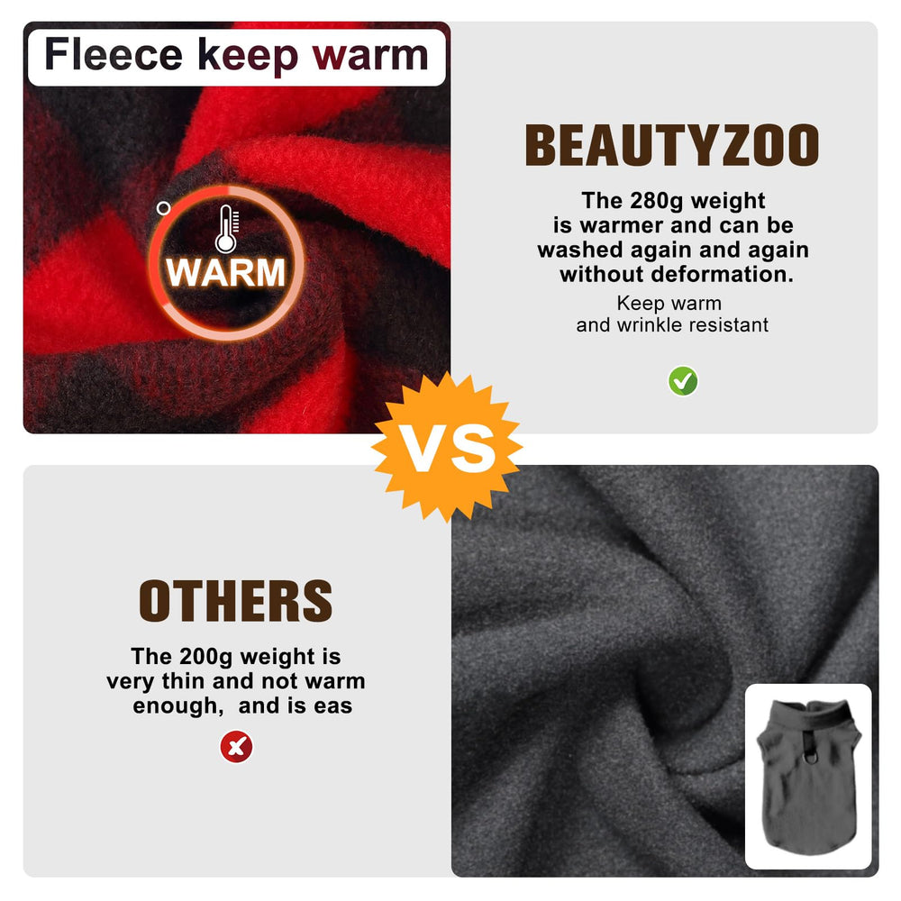 BEAUTYZOO fleece material close-up emphasizes soft warmth and moisture warding.