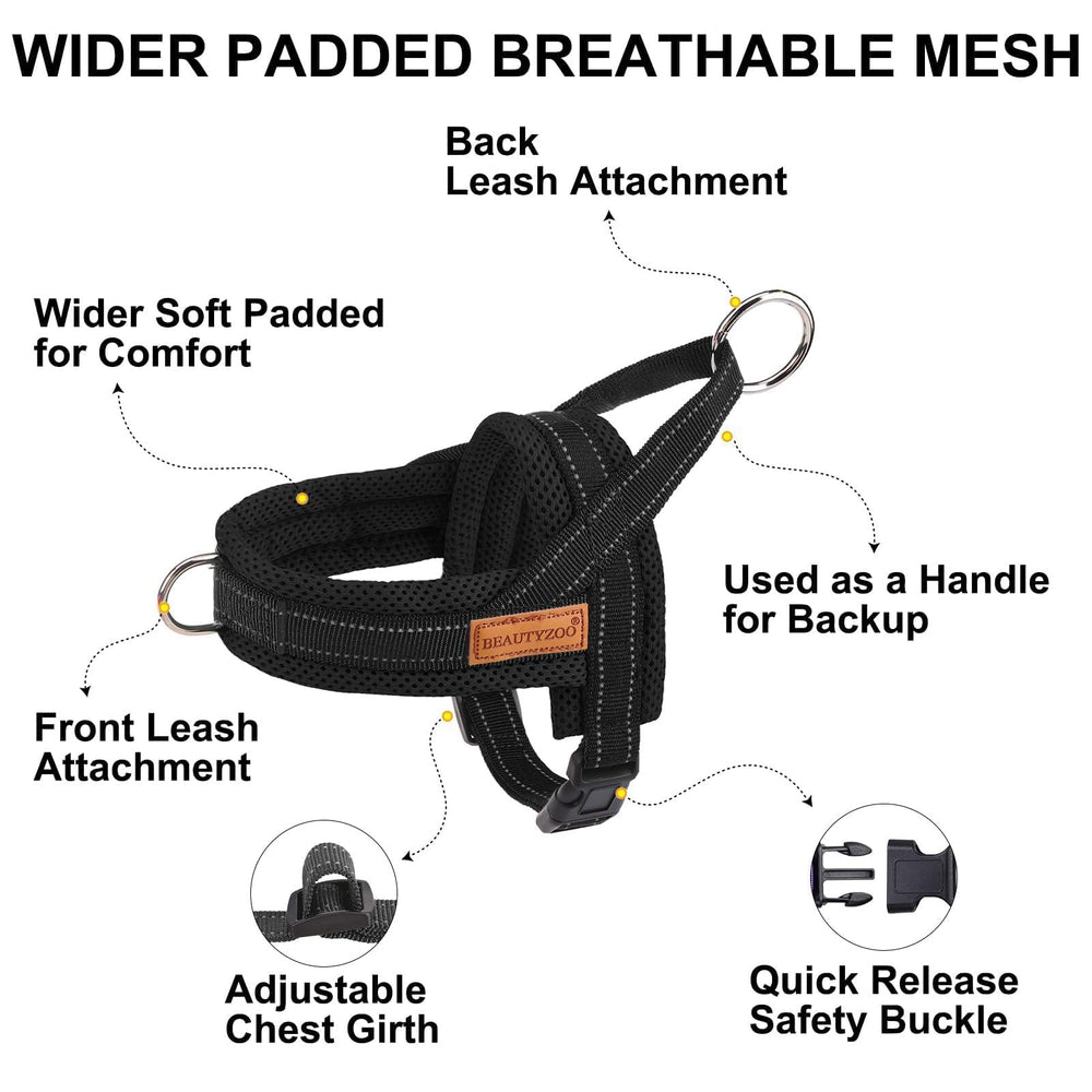 BEAUTYZOO harness soft pad detail for gentle contact points.