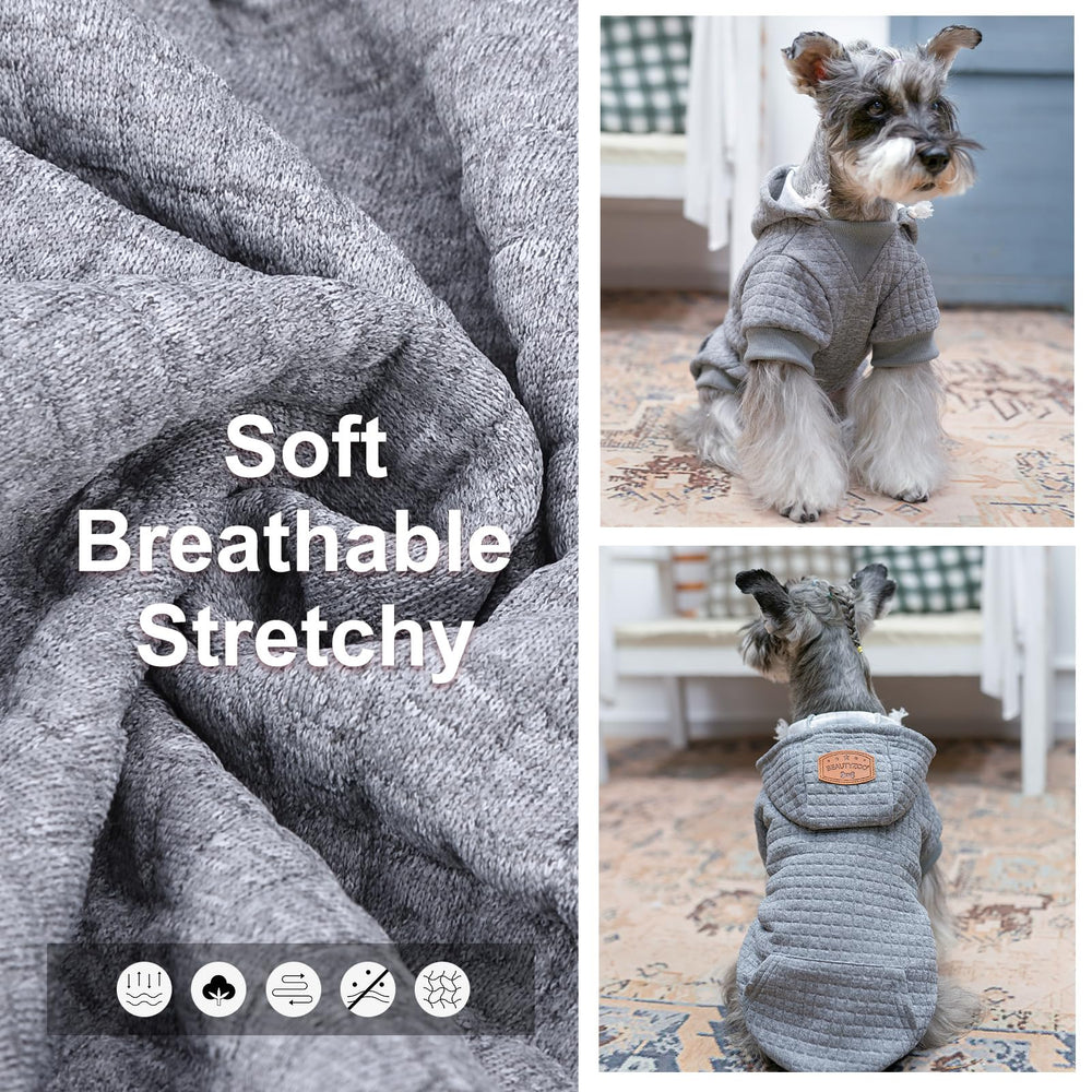 BEAUTYZOO hoodie-drawstring-hood secures fit in chilly weather.
