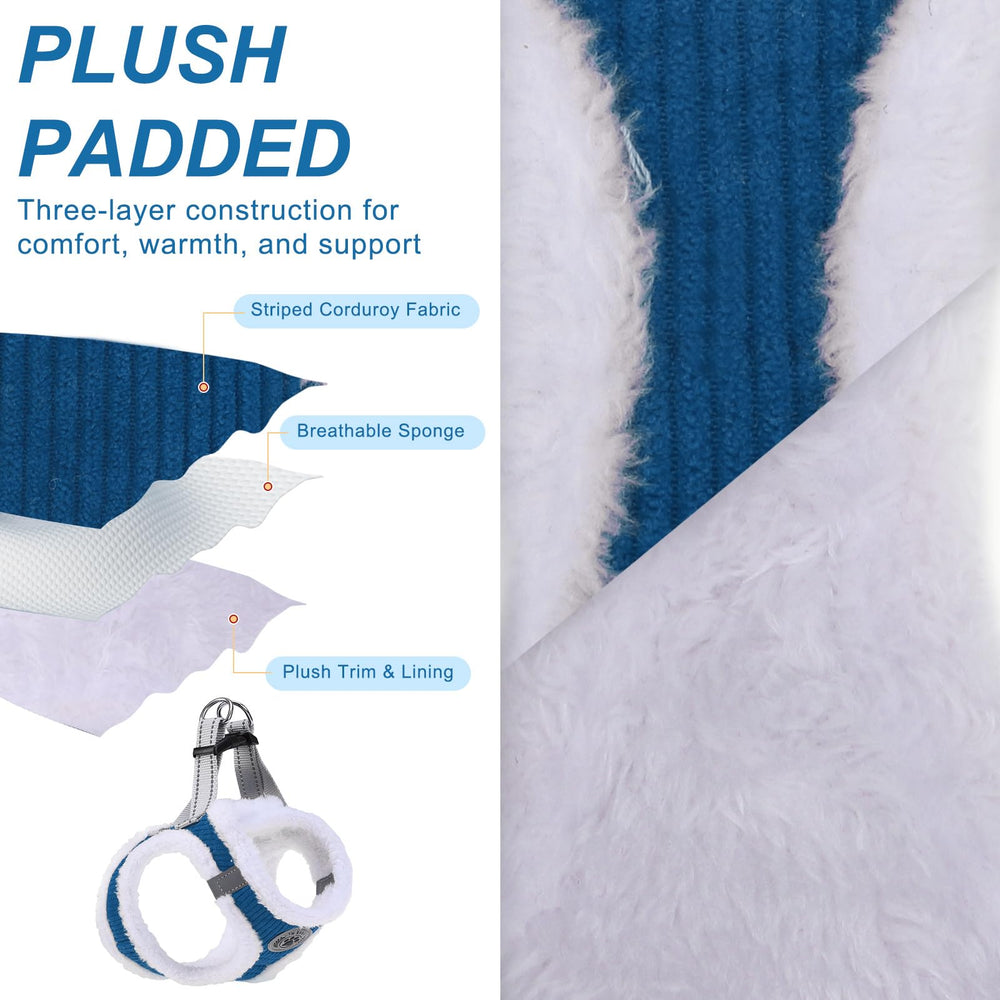 BEAUTYZOO No-pull Harness Leash Set helps calmer leash moments during outdoor adventures.