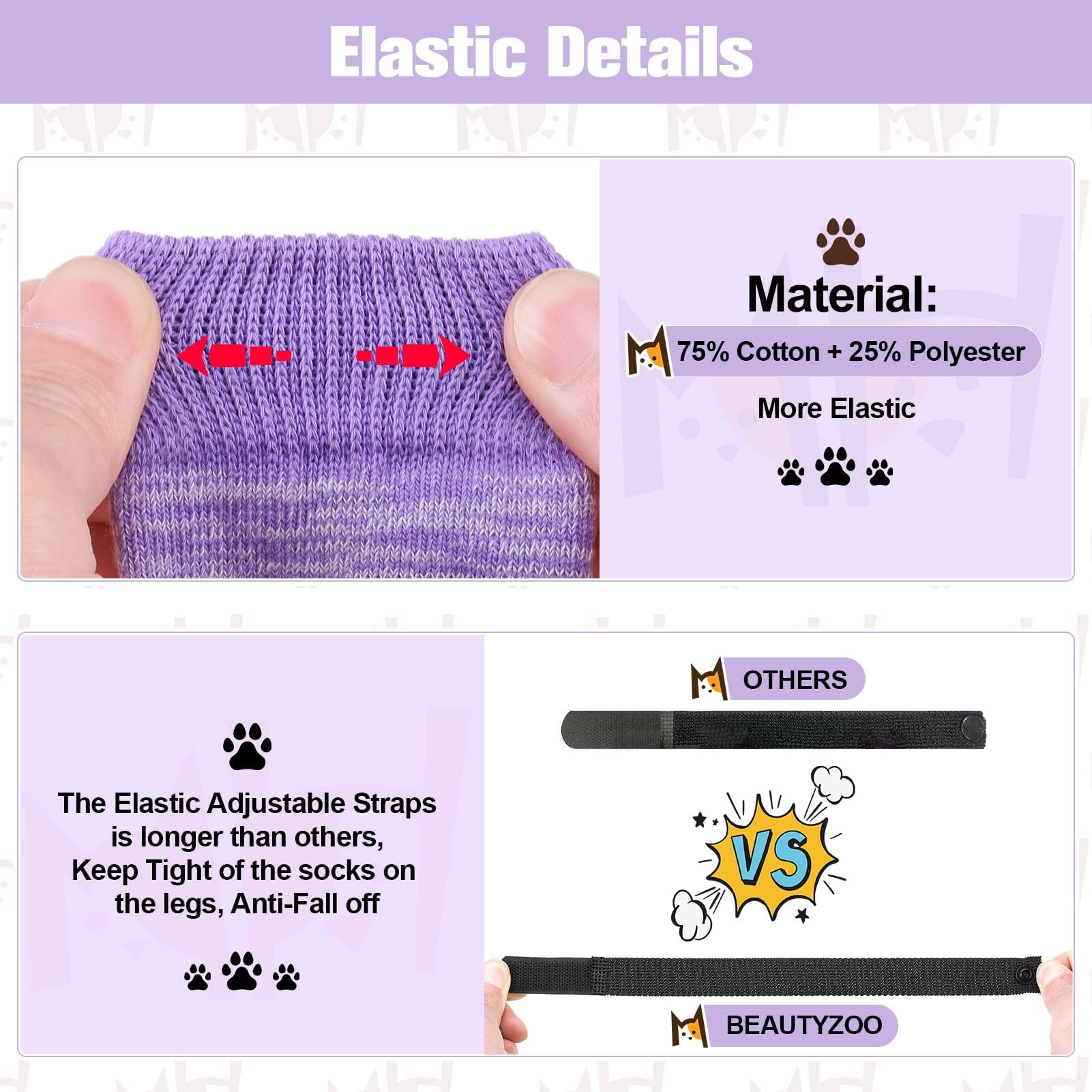 BEAUTYZOO non-slip adhesive sole provides extra traction on wooden floors