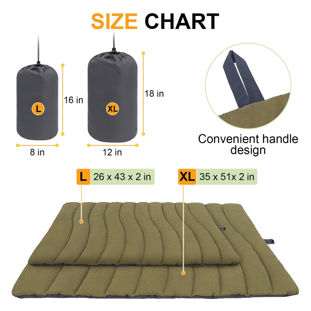 BEAUTYZOO Outdoor Dog Bed uses premium Oxford fabric for durability.