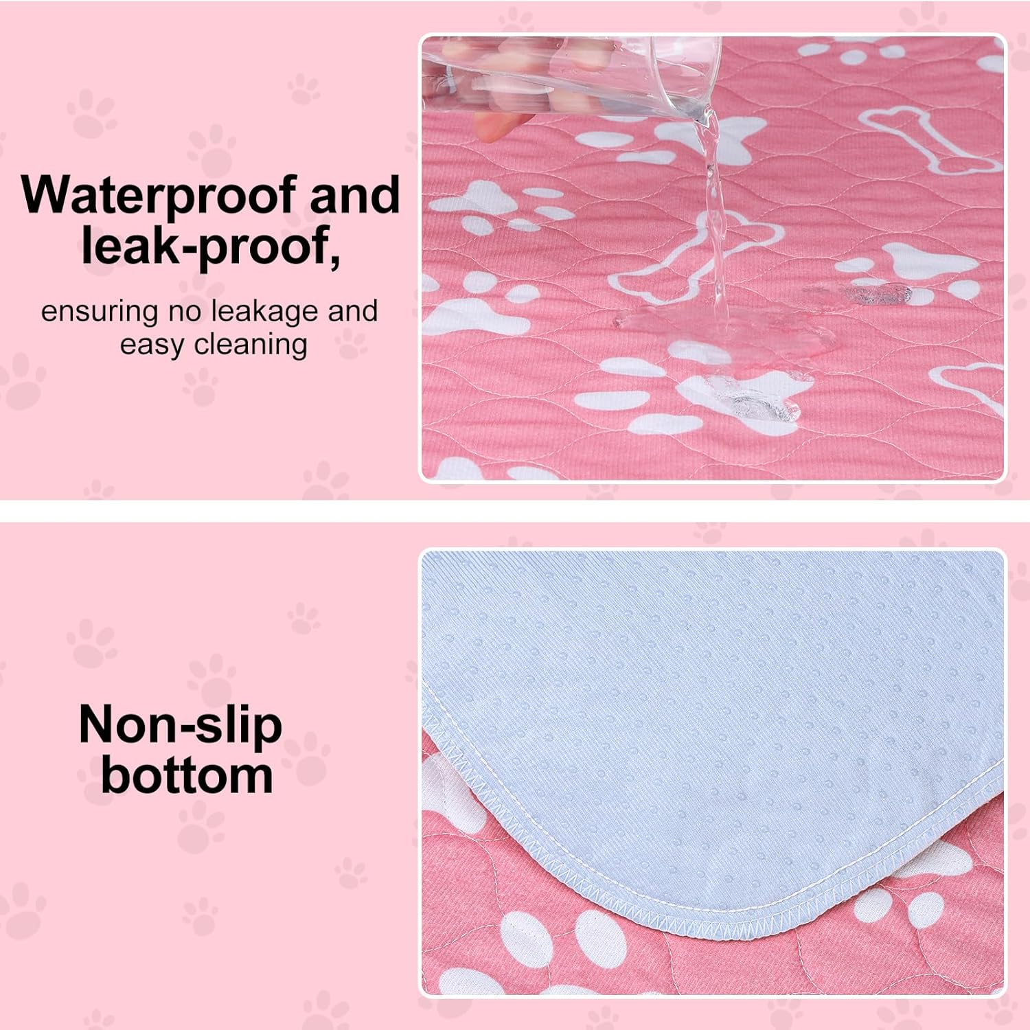 BEAUTYZOO patterns add style while keeping floors clean during whelping or crate time.